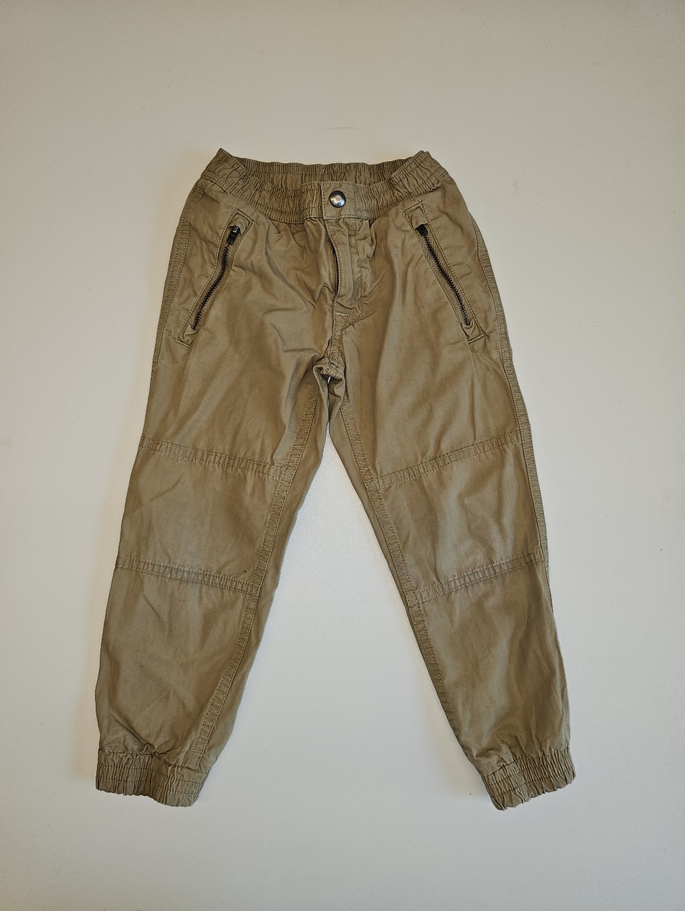 EUC | Polo Ralph Lauren | 4T | Khaki Jogger Pants Zip Pocket Pull-On